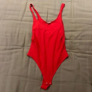 Cotton thong bodysuit